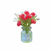 Long-Lasting Fragrance Mini Flower Vase Car Dispenser Miniature Design Car Air Vent Flower Ornament Compact Size for Women, Drivers, Driving