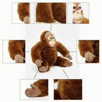 Stuffed Primate Cuddly Stuffed Monkey Huggable for Playroom, Nursery, Kids