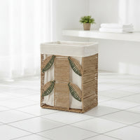 Woven Basket with Liner Lightweight Laundry Basket with Liner Decorative Clothes Hamper for Washroom
