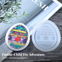 Easter Resin Casting Form Reusable DIY Pendant Silicone Casting Form Flexible Crafting Supplies for Hobbyists, Beginners, Holiday Activities, Home