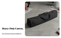 Portable Long Tool Bag Adjustable Shoulder Strap Canvas Equipment Carrier Sturdy Material for Workers, Videographers, Garage, Outdoor