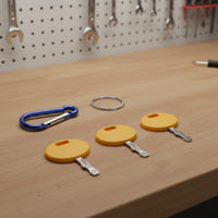 Includes Carabiner Replacement Mower Key Set Backup Keys Equipment Part