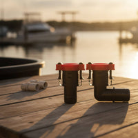 Quick-Connect Adapter with Hose Clamp Standard 3/4 Inch Quick Connect Hose Fitting Coupling Leakno-Leak Compact for Boat Owners