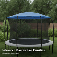 Lightweight Trampoline Shade Cover Wrinkled Surface Trampoline Sun Shade Sturdy