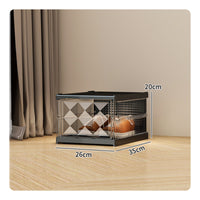Installation-No-Assembly Stackable Shoe Box Easy Assembly Foldable Shoe Rack Space-Saving Large Capacity for Sneaker Collectors, Entryway, Dorm Room, Closet, Bedroom