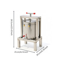 Manual Honey Press Food Grade Honey Press with Filter Screen Equipment Heavy Duty Long-Lasting for Beekeepers, Apiary