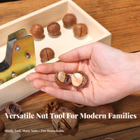 Multi-Functional Macadamia Nut Opener Long-Lasting Construction Heavy Duty Nutcracker Easy to Use for Seniors, Holiday Gatherings, Parties