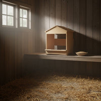 Wall-Mounted Poultry Nest Long-Lasting Wood Construction Wall-Mounted Chicken