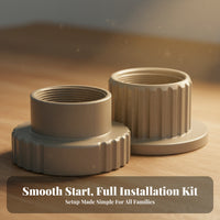 2 Pieces Cylindrical Pool Fountain Adapter Kit Easy Installation Male Female Adapter Set Long-Lasting Universal Fit