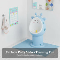 Easy to Clean Boys Standing Urinal Material Boys Training Urinal Splash Guard Toddler Standing Potty Adjustable Height for Toddlers
