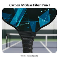 Anti-Slip Grip Pickleball Paddle Long-Lasting Rim Guard Honeycomb Core Pickleball Paddle Large Sweet Area for Children, Students