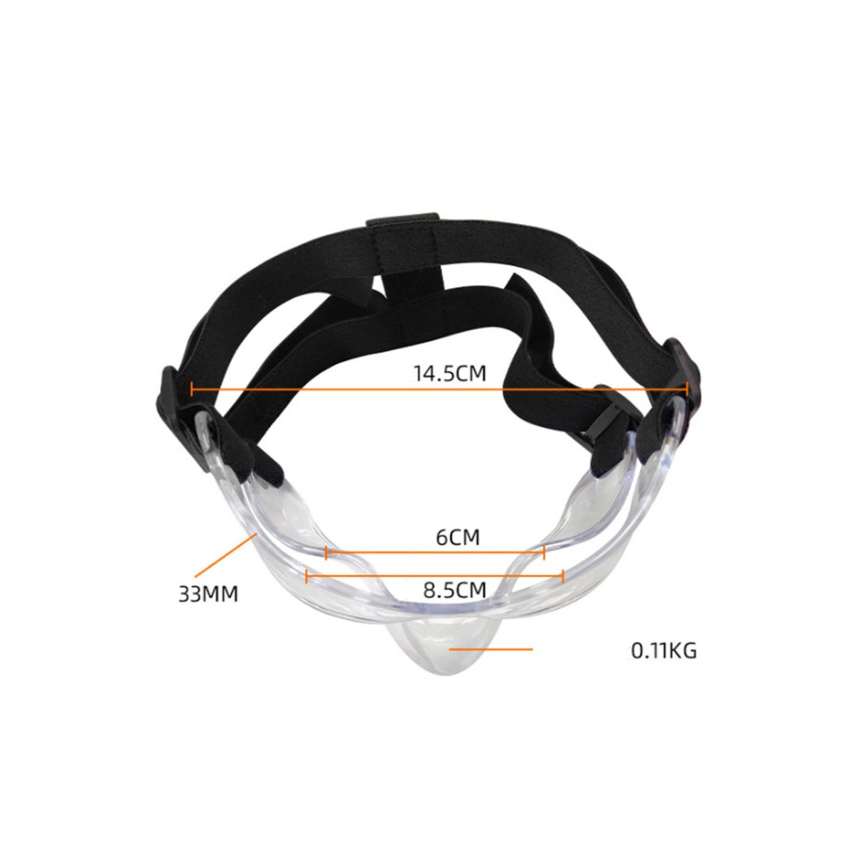 Anti-Collision Basketball Face Mask Shock Resistant Basketball Safety Face Guard Long-Lasting Comfortable for Adults, Kids