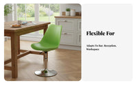 rotating Function Adjustable Lowrear Round Stool Comfortable padding Hydraulic height-adjustable Seat Ergonomic posterior supportrest Counter Chair Sturdy Base for Receptionists, Office Workers, Reception Area, Home, Salon, Bedroom
