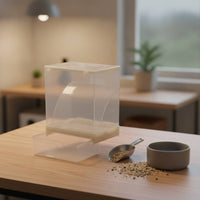 Automatic Bird Feeder Spill-Resistant No-Mess Bird Feeder Husk Separating Pet Accessory for Parrot Owners