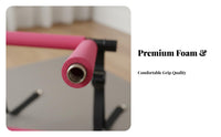 Pilates Stick with Elastic Bands Space Saving Elastic Band Bar Set Multi-Function Fitness Bar Detachable Design for Women