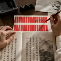 Chinese Style Blank Calligraphy Bookmarks for DIY Writing and Painting, 40-Pack