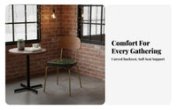 Industrial Design Armless Side Chair Retro Design Arachnoid Leg Chair Comfortable Dining Seat Sturdy for Restaurant Owners, Interior Designers, Cafe, Living Room, Office, Bedroom