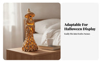 Spooky Witch Figurine with Skull Texture