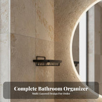 Drillno-Drill Installation Corner Basket No Drilling Corner Holder Waterproof Shower Shelf Space-Saving for Homeowners, Students, Families, Restroom, Dorm Room, Kitchen