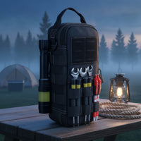 Reinforced Stitching Tool Bag Wear-Resistant Polyester Tool Bag Detachable Shoulder Strap Equipment Carrier Hook-and-Loop Panel