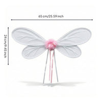 Lightweight Butterfly Wings Translucent Wings with Soft Ball Delicate Prop Full for Children, Toddlers, Stage Performances