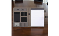 Portfolio with Notepad Professional Business Portfolio Document Folder Hardwearing Conference Folder Multi-Functional
