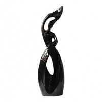 Abstract Human Figure Sculpture Tall Polished Abstract Figure Narrow Desk Ornament for Living Room