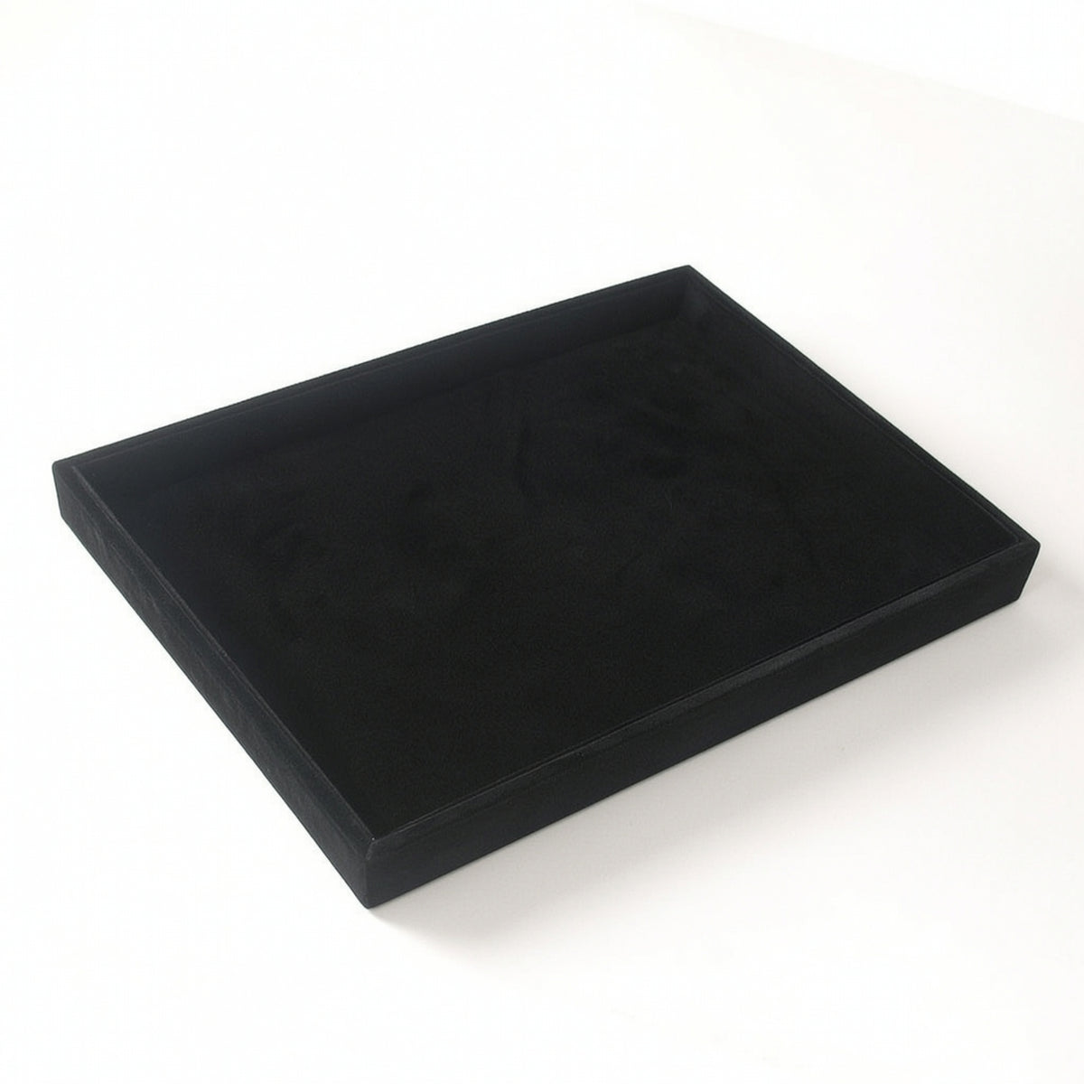 Rectangular Velvet Jewelry Tray Shallow Jewelry Organizer Tray Open-Top Soft for Drawer, Dresser, Vanity