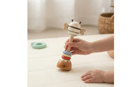 Wooden Bee Rattle Gnaw Bee Toy Develops Fine Motor Skills Infant Grasping Rattle for Infants, Infants