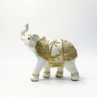 Resin Carved Lucky Elephant Figurine for Housewarming and Business Gifts