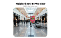 Floor Poster Stand Floor Standing Poster Display Stable Foundation Marketing Display Stand for Businesses, Shopping Mall, Retail Store, Exhibition