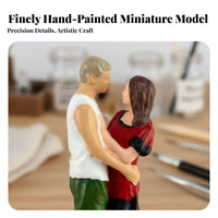 1:64 Scale Couple Figurine Anniversary Gift 1:64 Scale Person Figure Customizable Craft Miniature People Model for Couples, Collectors