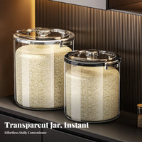 Airtight Seal Rice Storage Container Moisture-Proof Large Capacity Rice Bin Safe for Kitchen