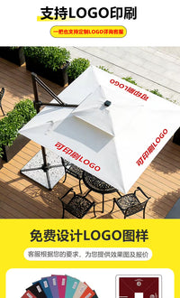Square Roman Umbrella for Outdoor Patio, Garden, Villa, Market Stall