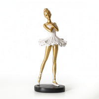 Ballerina Figurine Tabletop Ballerina Statue with Base Ballet Dancer Statue Graceful Ballet Girl Figurine Elegant for Dancers