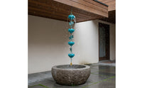 Creative Design Lotus Rain Chain Easy to Install Lotus Flower Cup Chain Long-Lasting Metal for Guesthouse