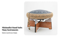 Handpan Drum Stand Stable Tongue Drum Rack Sturdy Construction Wooden Instrument Holder for Performance, Studio, Meditation
