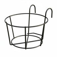 Space-Saving Balcony Pot Hanger Easy Installation over-the Pot Frame Anti-Rust ing Planter Weather-Resistant for Apartment Dwellers, Home Decorators, Homeowners, Fence, Patio, Deck, Porch