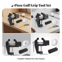 Double-Sided Adhesive Tape Home DIY Golf Club Regrip Tool Set Easy to Use Golf Grip Replacement Kit Sports Gear Allcomplete Set