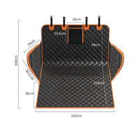 Car Pet Mat with Straps Waterproof Vehicle Cargo Pet Mat Area Protector Padded Cover for Travel