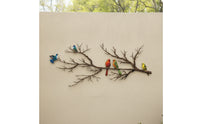 Birds on Branch Wall Decor Lightweight Metal Tree Wall Decor Elegant for Bedroom
