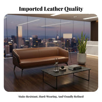 Professional Design 3-Seater Guest Couch Comfortable Cushioning 3-Seater Couch Strong Construction Business Sofa contemporary Modern, Sleek for premium Guests, Corporate Clients, Adults, Company Lobby, Waiting Room