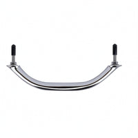 Curved Grab Bar 304 Stainless Steel Grab Handle Bathroom Handrail Polished Silver Handrail Oval Cylindrical for Wet Areas