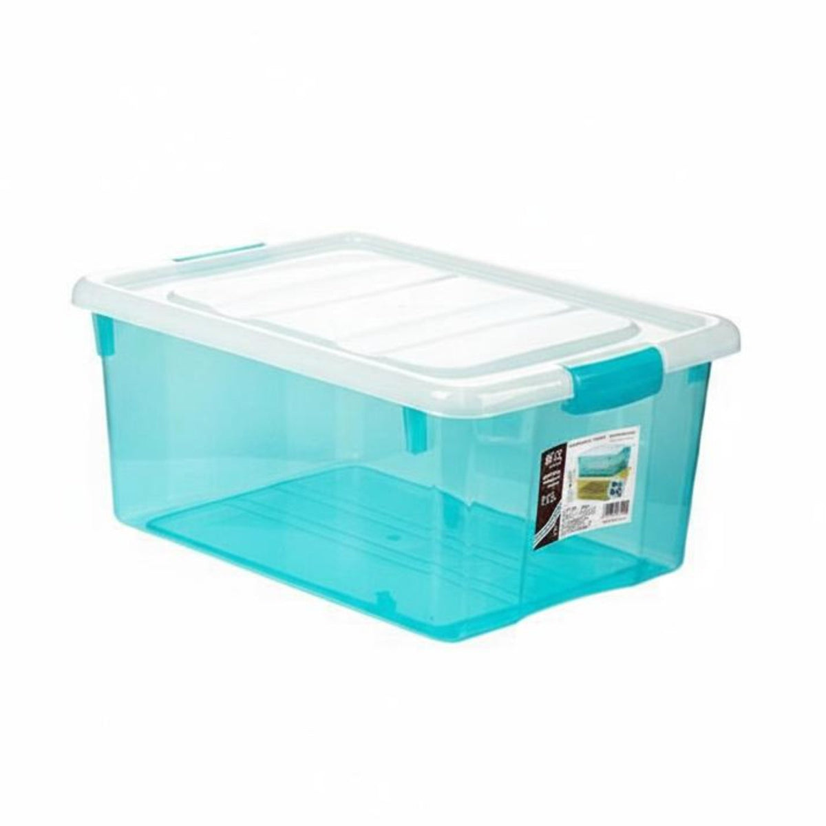 Clear Rolling Under-Bed container Transparent Design Organizer Box Stackable
