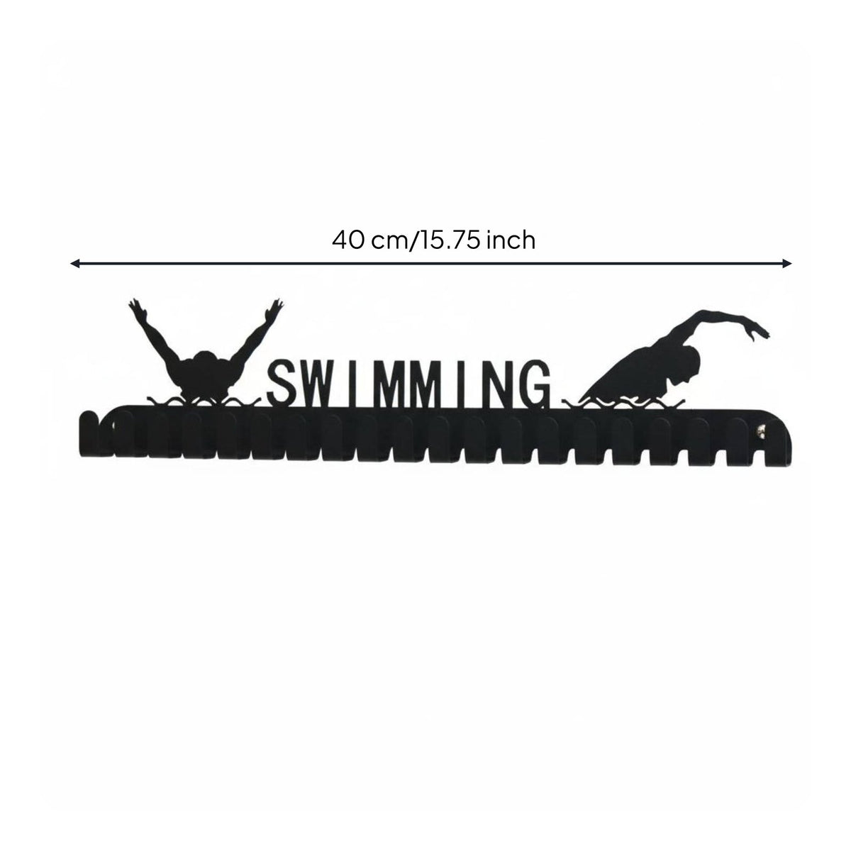Drill-Effortless Installation Medal Hanger Rack Great Gift Idea Wall Mounted Medal Hanger High Capacity Sports Award Holder Bend Resistant for Athletes, Swimmers