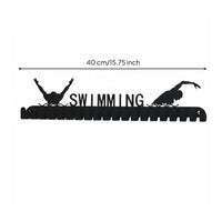 Drill-Effortless Installation Medal Hanger Rack Great Gift Idea Wall Mounted Medal Hanger High Capacity Sports Award Holder Bend Resistant for Athletes, Swimmers