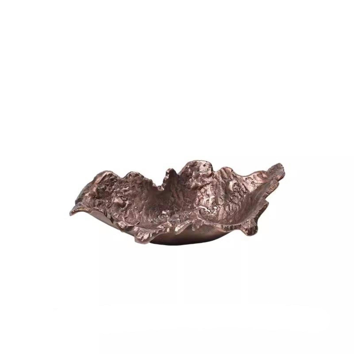 Decorative Bowl Sculptural Tabletop Vessel Modern-Industrial Art Bowl for Living Room