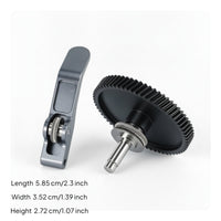 Extruder Gear with Lever Arm Replacement Extruder Gear Assembly 3D Printer Part Upgrade Heavy-Duty for Makers