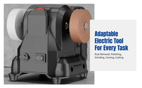 Mini Electric Bench, Adjustable Speed, Home Polishing, Rust Removal
