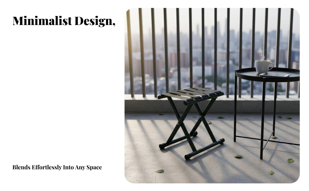 Folds Flat extremely slender Folding Seat Space-Saving Extremelyspace-efficient Travel Seat Lightweight foldable Stool Quick Setup for Travelers, Outdoor aficionados, Train trip, Queuing, outdoor meals, Camping
